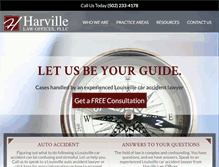 Tablet Screenshot of harvillelaw.com